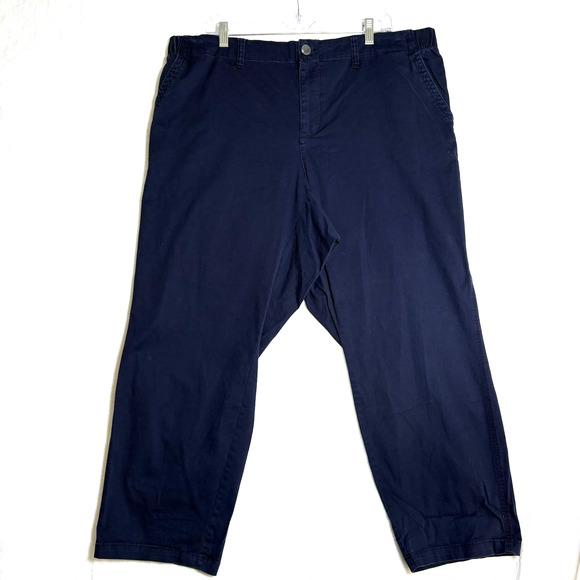 Old Navy Chino Pants Navy Blue Women's Plus Size 2X High-Waisted OGC NWT - Picture 1 of 13